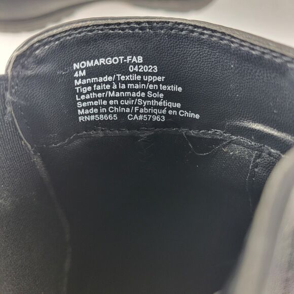 Nordstrom Margot Women’s Chelsea Ankle Boots Black Heart Chain Size 4M - Picture 12 of 13